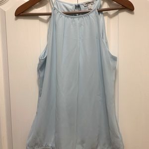 Express high neck cami in beautiful baby blue.